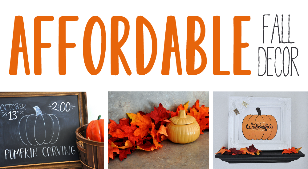 Affordable Fall Decorations