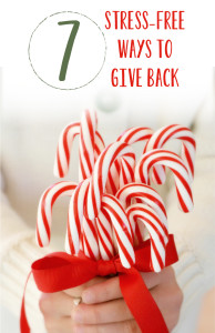 7 stress free ways to give back during the holiday season