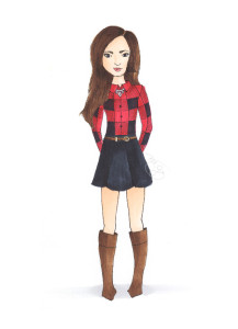 Sarah Vickers fashion inspiration for Michelle Gray copic illustration
