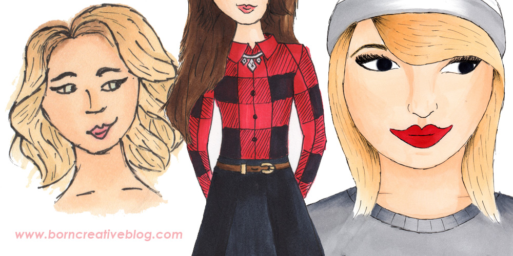 How To Progress Your Illustration Style - Fashion and Portrait illustration using copic markers - stage 1