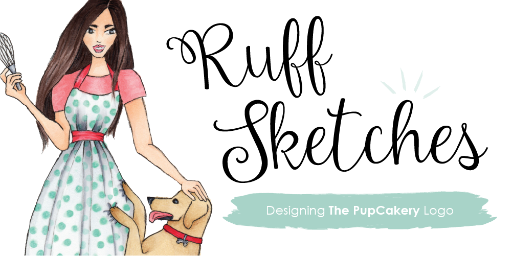 Ruff Sketches | The PupCakery Logo