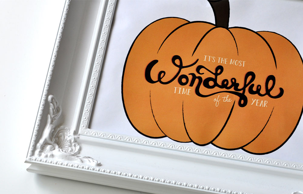 Fall Freebie | Pumpkin Typography Print