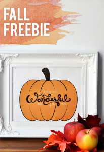 Fall Freebie - Pumpkin Typography Art Print