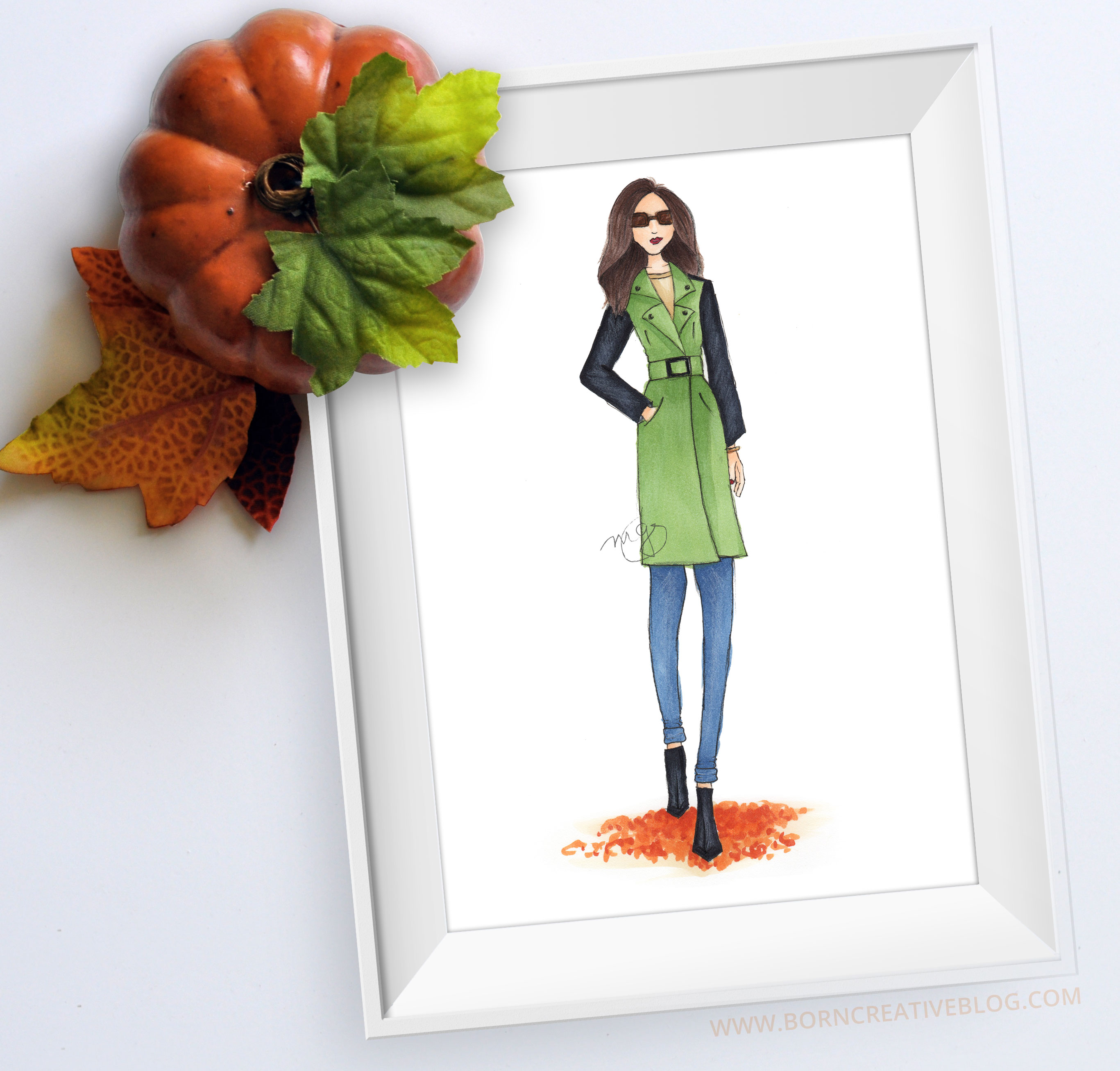 Fall Fashion Illustration Giveaway