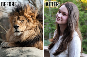How I tamed my frizzy hair using 3 products - what my hair looked like before & after