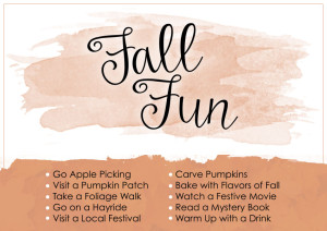 No Worries Weekend - List of Fall Fun Activities to live in the moment