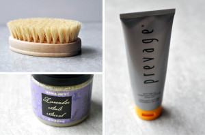 Trick or Treat Yourself - My skincare pamper routing steps 1 - 3 are dry brush and exfoliate