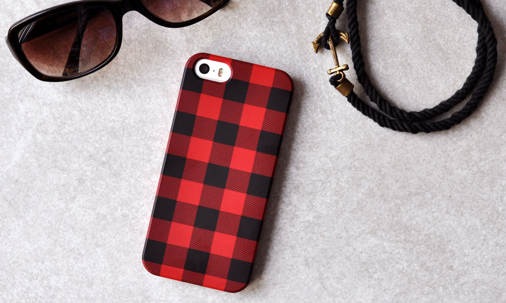 Custom Plaid iPhone Case made with CaseApp plus GIVEAWAY!