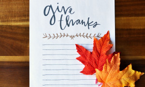 Give Thanks Free Printable Download - Happy Thanksgiving