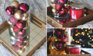 Wooden Holiday Trays filled 2 Different Ways - Step by Step Decorating